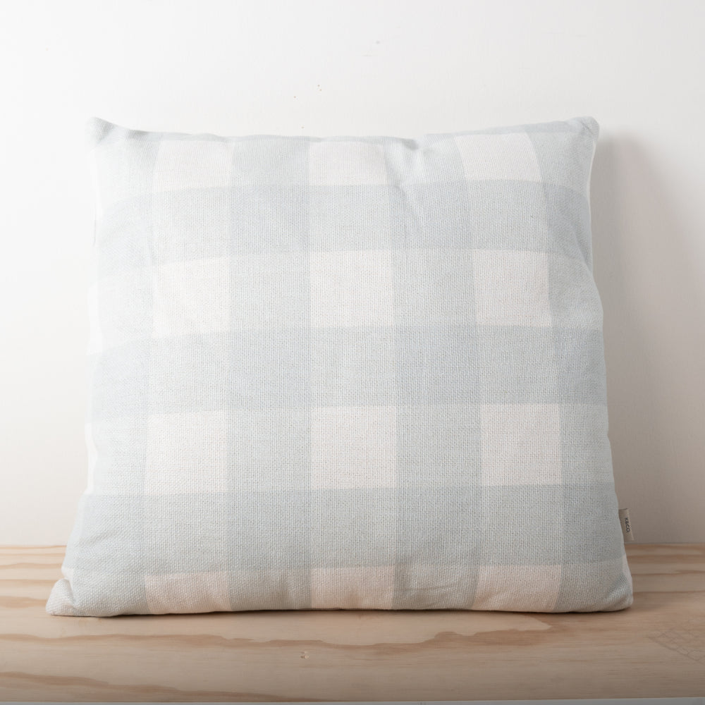 K&Co Printed Cushion - Green Gingham